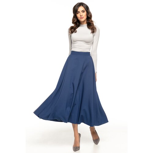 Tessita Woman's Skirt T260 4 Navy Blue Slike