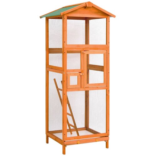  Kavez za ptice 68 x 62 x 166 cm od masivne jelovine Slike