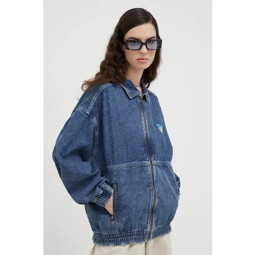American Vintage Traper jakna za žene, boja: tamno plava, za prijelazno razdoblje, oversize