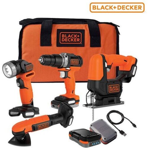 Black & Decker BlackDecker BDCK123S2S 4 delni set akumulatorskega orodja Cene