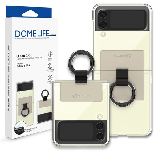  WHITESTONE PROZIRNA MASKA SA PRSTENOM ZA SAMSUNG GALAXY Z FLIP 4 - BEIGE Cene