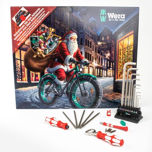 Wera 136607 novogodišnji advent kalendar sa 24-delnim setom alata + otvarač ( 136607 ) Cene