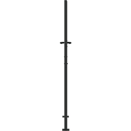 VidaXL Vrtna vrata Črna 105 x 175 cm Jeklo s pra&amp;scaron;nim premazom Slike