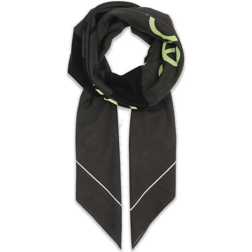 Calvin Klein Jeans &amp;Scaron;ali &amp;amp; Rute CUT OUT MONOLOGO SHAWL K60K611981 Črna Slike