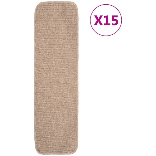 Protuklizni otirači za stepenice 15 kom 75x20 cm bež pravokutni Cijene