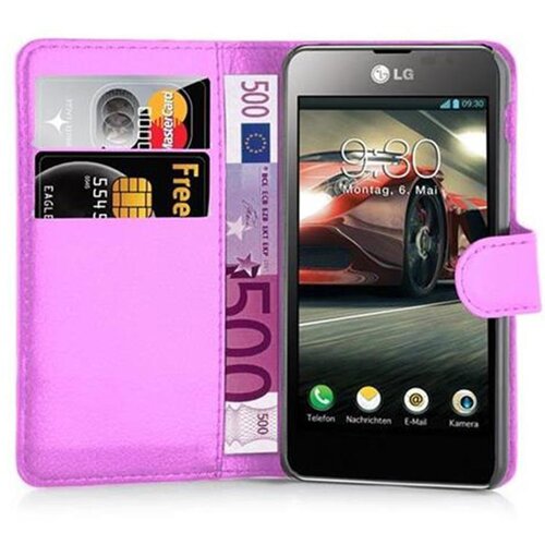 Cadorabo LG OPTIMUS F5/LUCID 2 v pastelno vijolična - Za&scaron;čitni ovitek z magnetnim zapiranjem, stoječo funkcijo in režo za kartice, (20557720) Cene