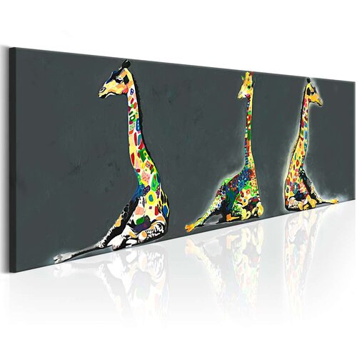  Slika - Colourful Giraffes 120x40 Slike