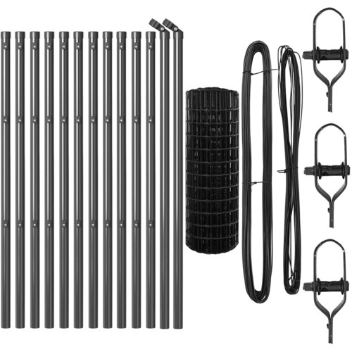 VidaXL Euro Ograda sa 13 Stupova 0.6x25 m Galvanizirani Čelik Siva Slike