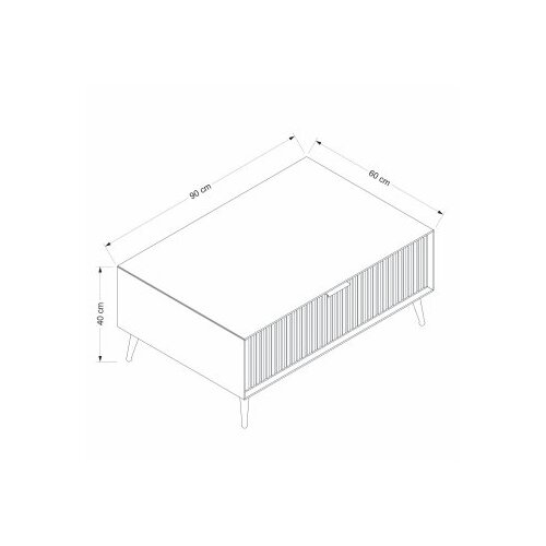 Hanah home Club sto Luxe 90x40x60cm Sand Slike