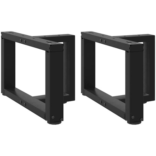 Furnova Noge kavne mizice T-oblika 2 kosa črna 40x25x(30-31) cm jeklo, (21915318) Slike