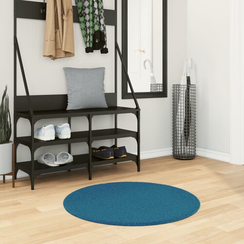  Tepih OVIEDO kratkih vlakana tirkizni Ø 80 cm Cene