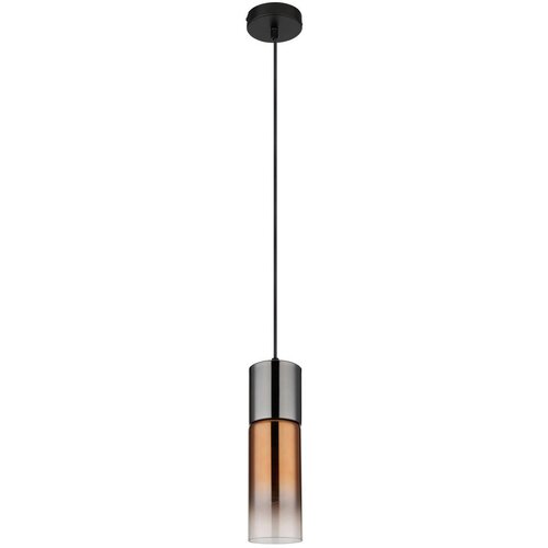 Globo 21000HG - Luster na sajli ANNIKA 1xE27/25W/230V prečnik 10,5 cm crna/bakarna Slike