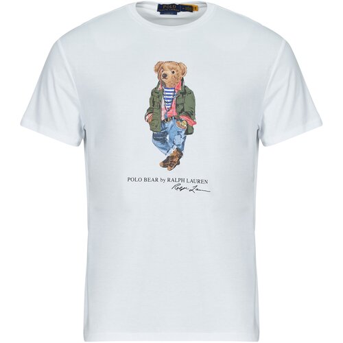 Polo Ralph Lauren Majice s kratkimi rokavi T-SHIRT POLO BEAR AJUSTE EN COTON Bela Cene