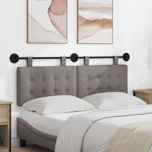  Viseće uzglavlje kreveta tkanina - Sivo-smeđa 140 cm bez LED Cene