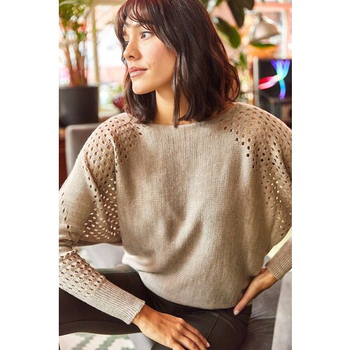 Olalook Sweater - Brown - Oversize Cene