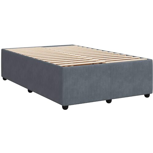 Box spring krevet s madracem tamnosivi 120 x 200 cm bar&amp;scaron;unasti Slike