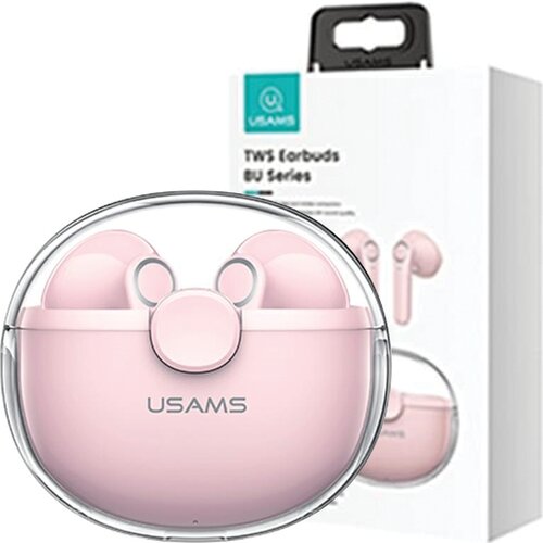 Usams BLUETOOTH 5.1 TWS SLU&amp;Scaron;ALKE BREZŽIČNE ZA TELEFONE ROZA, (21968899) Slike