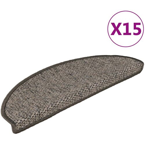  Samoljepljivi otirači za stepenice 15 kom 65x21x4 cm sivi/bež Cijene