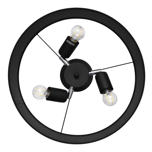  Luster na &amp;scaron;ipci ALBA 3xE27/15W/230V crna Slike