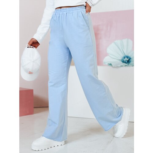 DStreet Spodnie damskie dresowe wide leg DRESLINA niebieskie Cene