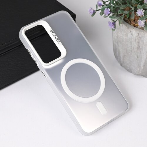 Teracell maska za Samsung Galaxy S25 Magsafe Clear srebrna Slike