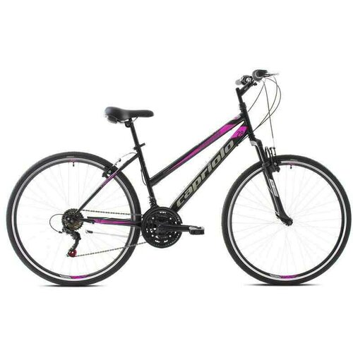 Capriolo trek-sunrise l 28''/18HT crno pink ženski bicikl Slike
