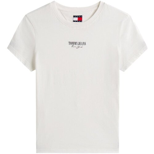 Tommy Jeans Majice s kratkimi rokavi DW0DW20913 Bela Cene