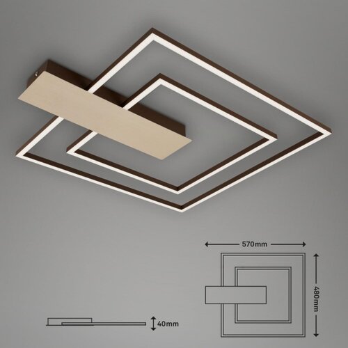 BRILONER 3545-017 - led prigu&amp;scaron;iva plafonska svetiljka nico LED/25W/230V zlatna Slike