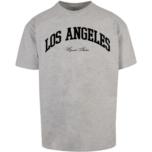 MT Upscale L.A. College Oversize Men's T-Shirt - Grey