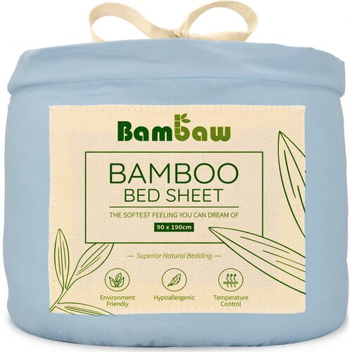 Bambaw rjuha iz bambusa 90 x 190 cm - light blue Cene