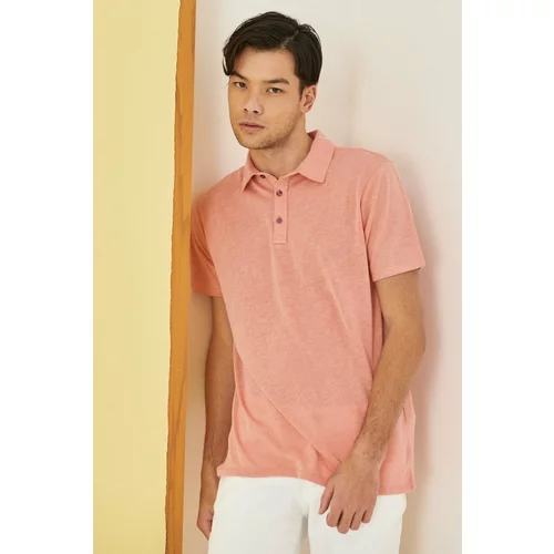 ALTINYILDIZ CLASSICS Men's Dry Rose Slim Fit Slim Fit Polo Neck Plain Casual T-Shirt.