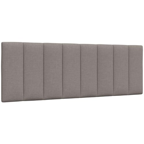  Krevet s madracem smeđesivi 140 x 190 cm od tkanine Slike