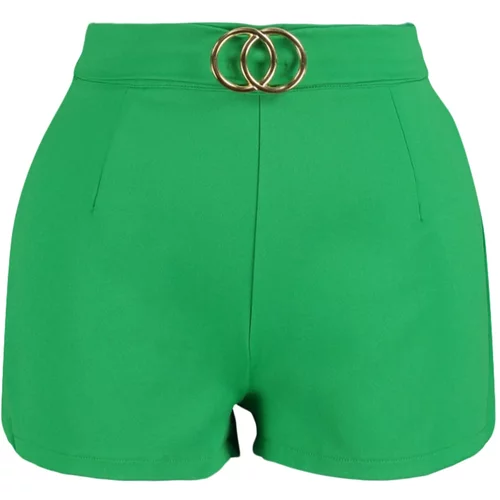 Trendyol Shorts - Green - High Waist