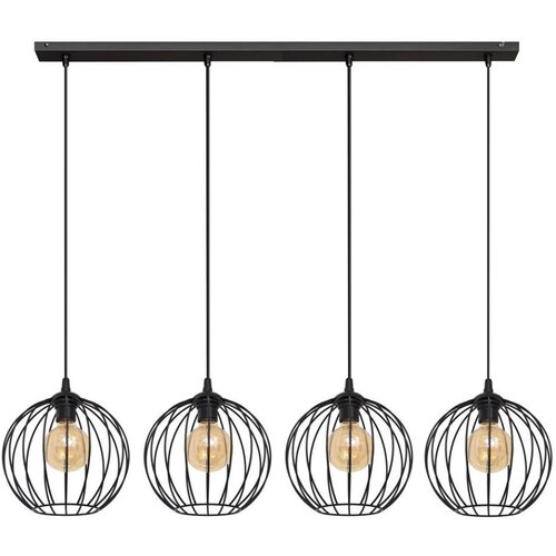  Luster na sajli MERCURE 4xE27/15W/230V crni Cene