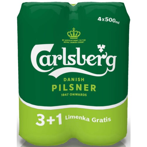 Carlsberg PIVO 0,5L 3+1 GRATIS LIMENKA Cene