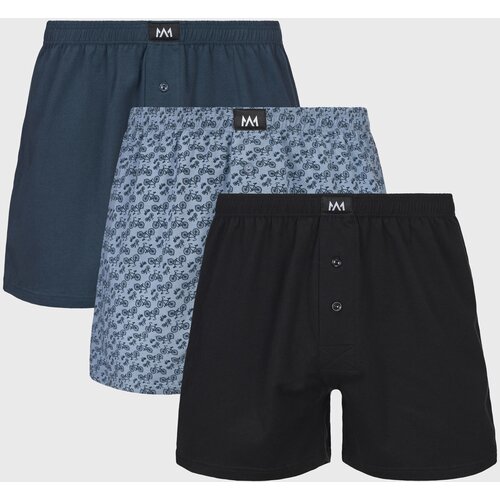 MEN-A 3PACK Ohlapne boksarice Bike Slike