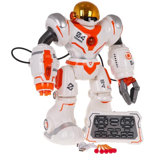  Večnamenski oranžno-beli R/C robot Slike
