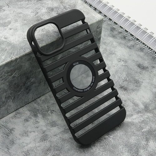  Maska lines logo cut za iphone 13/ crna Slike