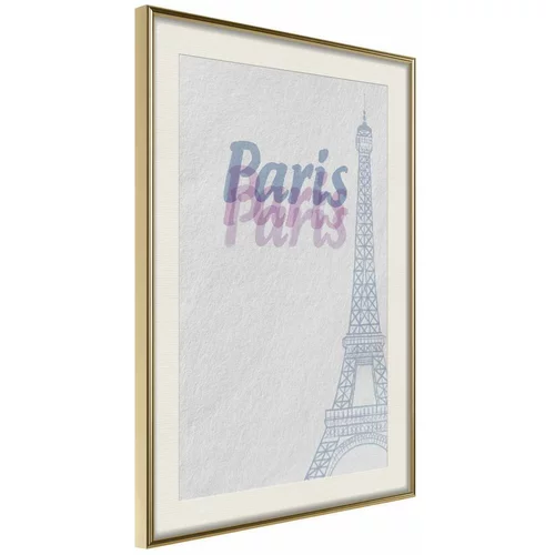 Poster - Pastel Paris 30x45