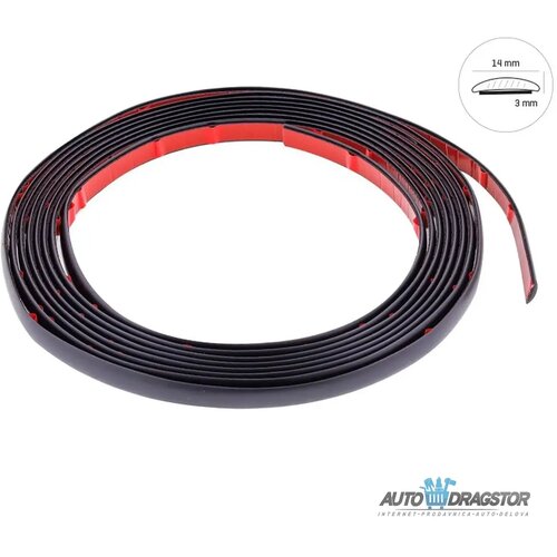Carmotion samolepljiva ukrasna lajsna mat crna 5Mx14MM Cene