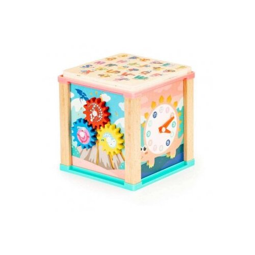 ECO TOYS drvena edukativna kocka Dino Cene