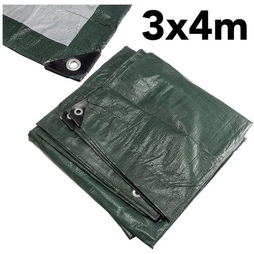 Ct visokokakovostna nepremočljiva ponjava 3x4m 120g/m2 temno zelena Cene