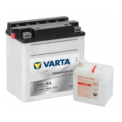Varta akumulator za skuter 09Ah 85A, YB9-B Slike