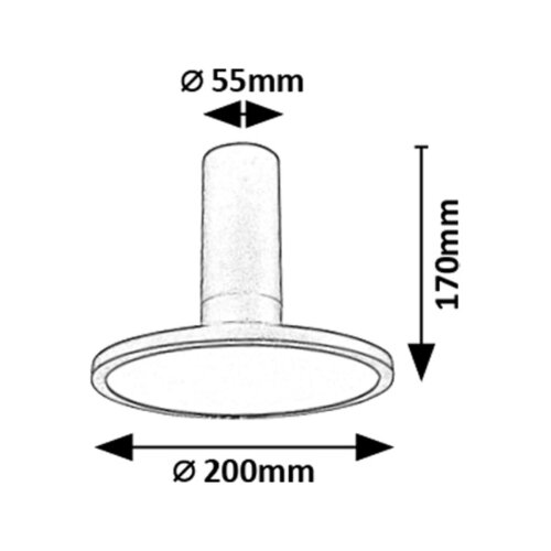 Rabalux spot lampa Ovidia, Nadgradna, Podesiva, LED, 20W, 3000K, Crna Slike