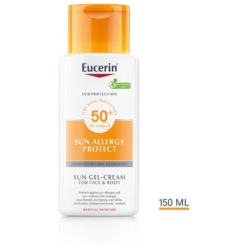 Eucerin Sun Allergy Protect zaštitni kremasti gel za sunčanje, za kožu alergičnu na sunce SPF 50 150 ml Cene