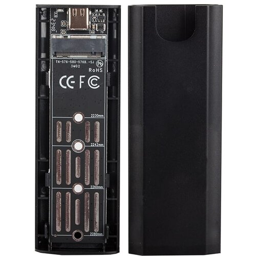  disk adapter m.2 sata ngff usb 3.1 usb type-c crni Slike