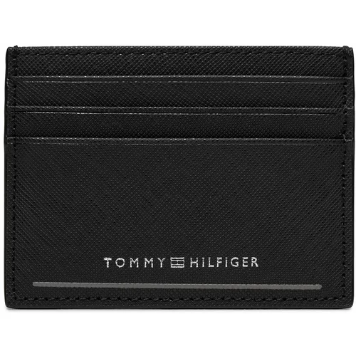 Tommy Hilfiger Etui za kreditne kartice Th Saffiano Cc Holder AM0AM11863 Black BDS