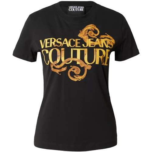 Versace Jeans Couture Majica rumena / zlato-rumena / črna