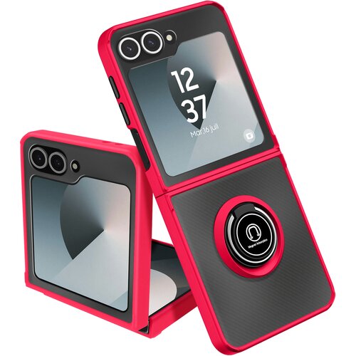 AVIZAR Ohišje s prstanom za Samsung Galaxy Z Flip 6 Integrirana podpora, Rdeča, (5000016431) Cene