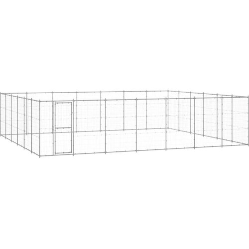 vidaXL vanjski kavez za pse od pocinčanog čelika 50,82 m² Cene